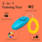 SunGrow Pet Training Clicker and Whistle Set