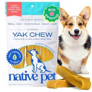 Himalayan Yak Cheese Chews for Medium Dogs - 3 Pack