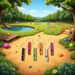 6-Piece Ultrasonic Dog Training Whistle Set