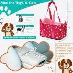 Cullaby Mini Dog Car Seat with Storage - Pink