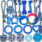 20-Piece Blue Puppy Toy Pack for Small Breeds