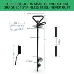 TOMBABY Heavy Duty Dog Tie Out Stake