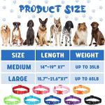 27 Pcs Adjustable Nylon Dog Collars in Cute Colors