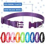 27 Pcs Adjustable Nylon Dog Collars in Cute Colors