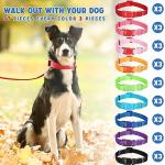 27 Pcs Adjustable Nylon Dog Collars in Cute Colors