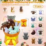 Interactive Plush Dog Toy Set - 11 Pieces