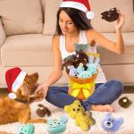 Interactive Plush Dog Toy Set - 11 Pieces