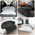 Fluffy Calming Dog Bed with Removable Cover
