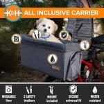 K&H Dog Bike Basket with Safety Leashes