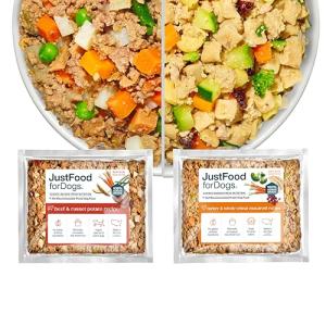 JustFoodForDogs Frozen Dog Food Topper Variety Pack