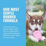 KONG Natural Teething Toy for Small Puppies - Pink