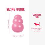 KONG Natural Teething Toy for Small Puppies - Pink