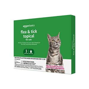 Flea and Tick Treatment for Cats, 3 Pack