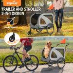 Dog Bike Trailer & Stroller for Pets, 88 lbs Limit