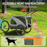Dog Bike Trailer & Stroller for Pets, 88 lbs Limit