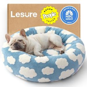 Cozy Round Dog Bed for Indoor Pets - Blue