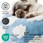 Cozy Round Dog Bed for Indoor Pets - Blue