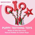20 Pack Puppy Chew Toys with Ropes and Squeakers