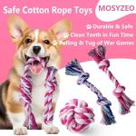 20 Pack Puppy Chew Toys with Ropes and Squeakers