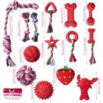 20 Pack Puppy Chew Toys with Ropes and Squeakers