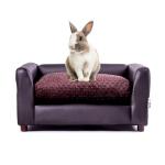 Cozy Chocolate Fluffy Pet Sofa Bed - Small