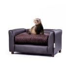 Cozy Chocolate Fluffy Pet Sofa Bed - Small