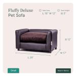 Cozy Chocolate Fluffy Pet Sofa Bed - Small