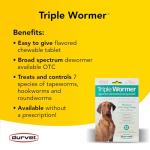 Triple Wormer for Medium and Large Dogs - 12 Count