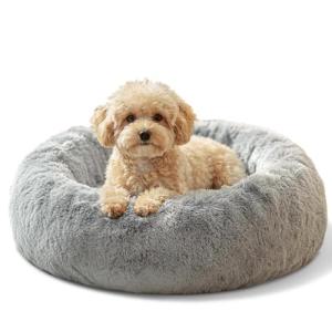 Cozy Round Anti-Anxiety Bed for Small Dogs