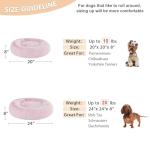 Cozy Donut Cuddler Pet Bed - Light Pink