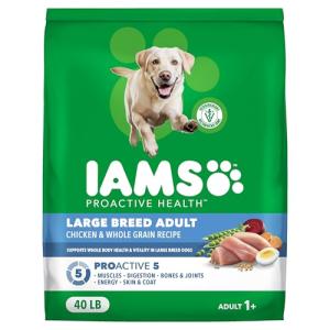 IAMS Large Breed Adult Dry Dog Food, Chicken 40 lb
