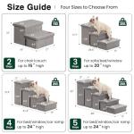 Foldable Dog Stairs for High Beds or Couches