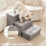 Foldable Dog Stairs for High Beds or Couches