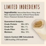 Large Peanut Butter-Stuffed Dog Shin Bone