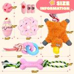 9 Pack Squeaky Dog Toys for Small Puppies