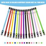 16 Pack Adjustable Puppy Collars with Safety Buckle