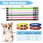 16 Pack Adjustable Puppy Collars with Safety Buckle