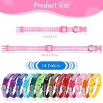 14-Pack Adjustable Puppy Collars for Small Dogs