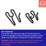 Herm Sprenger Black Stainless Steel Dog Collar 20in