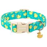 Ducky Pattern Adjustable Dog Collar for Small Dogs