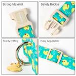 Ducky Pattern Adjustable Dog Collar for Small Dogs