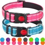 Reflective Dog Collars for All Breeds - 2 Pack