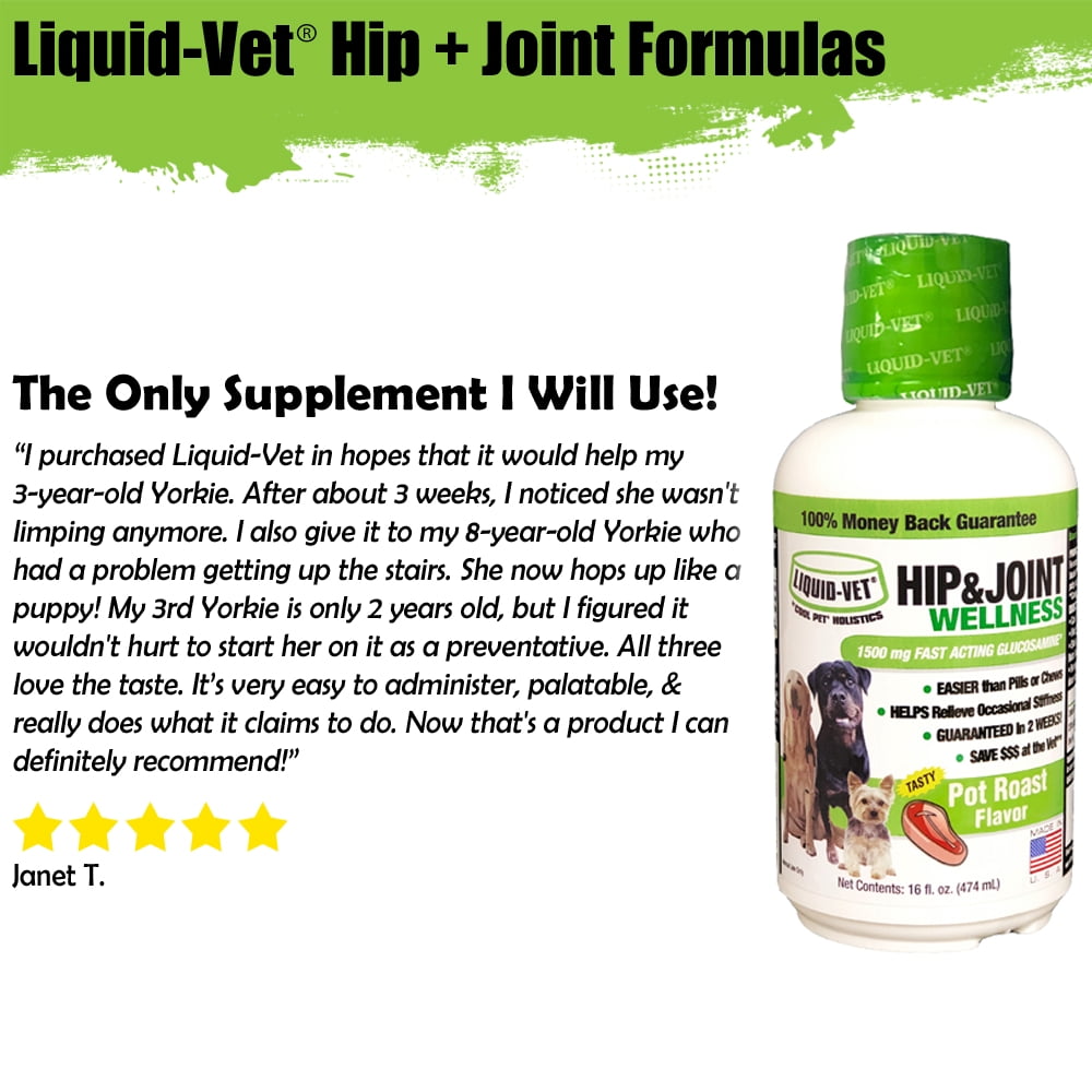 Liquid-Vet Hip & Joint Supplement for Dogs, 16 oz
