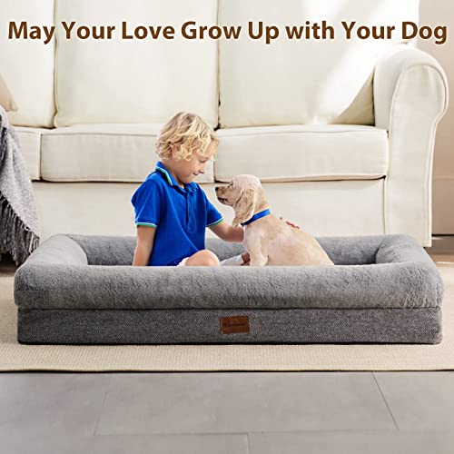 Orthopedic Dog Bed for Medium Dogs - Washable & Waterproof