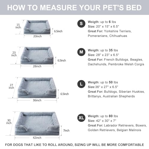 Cozy Bolster Bed for Large Dogs - Waterproof & Washable