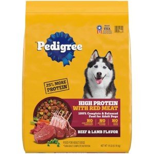 High Protein Beef & Lamb Dry Dog Food, 18 lb