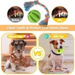 25-Pack Puppy Chew Toys with Ropes and Squeakers