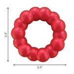 KONG Natural Rubber Chew Ring Toy for Dogs