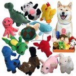 Sandy Squeaky Plush Dog Toy Pack for Puppies