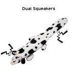 5-Pack Squeaky Crinkle Plush Dog Toys